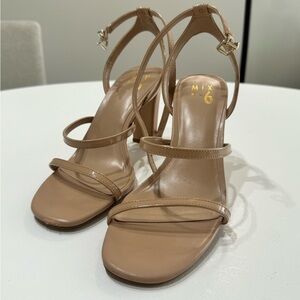 Square Toe Heeled Dress Sandals